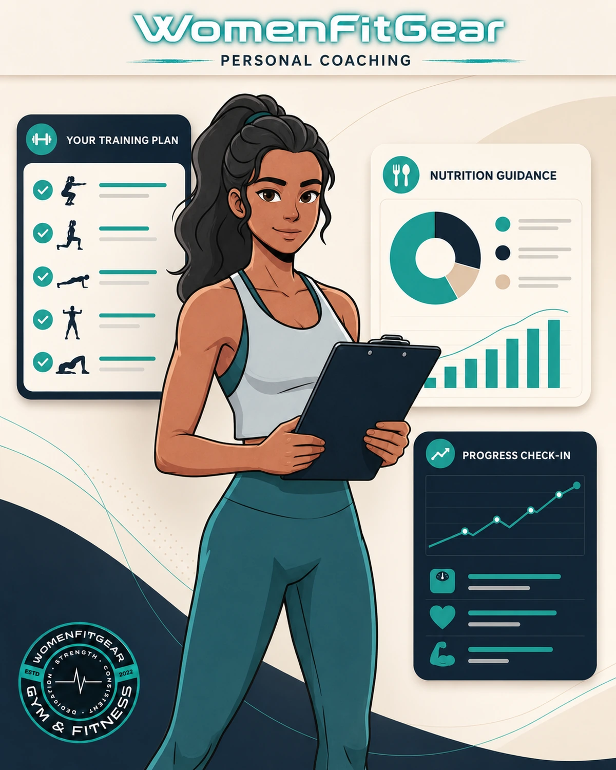 Coach Anna personal coaching with a free example plan, macro guidance and human support